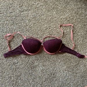 PINK Lace Push-Up Bra